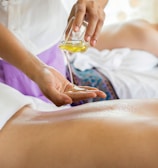 woman lying with prone position
